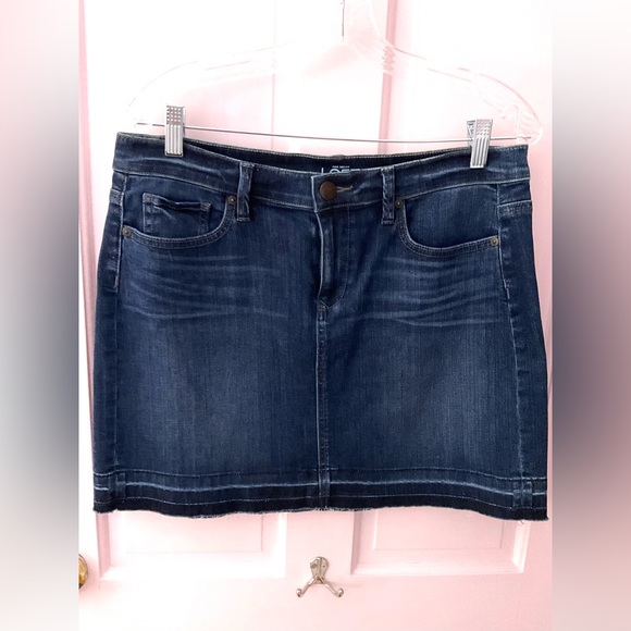 Loft blue jean mini skirt - Picture 1 of 3